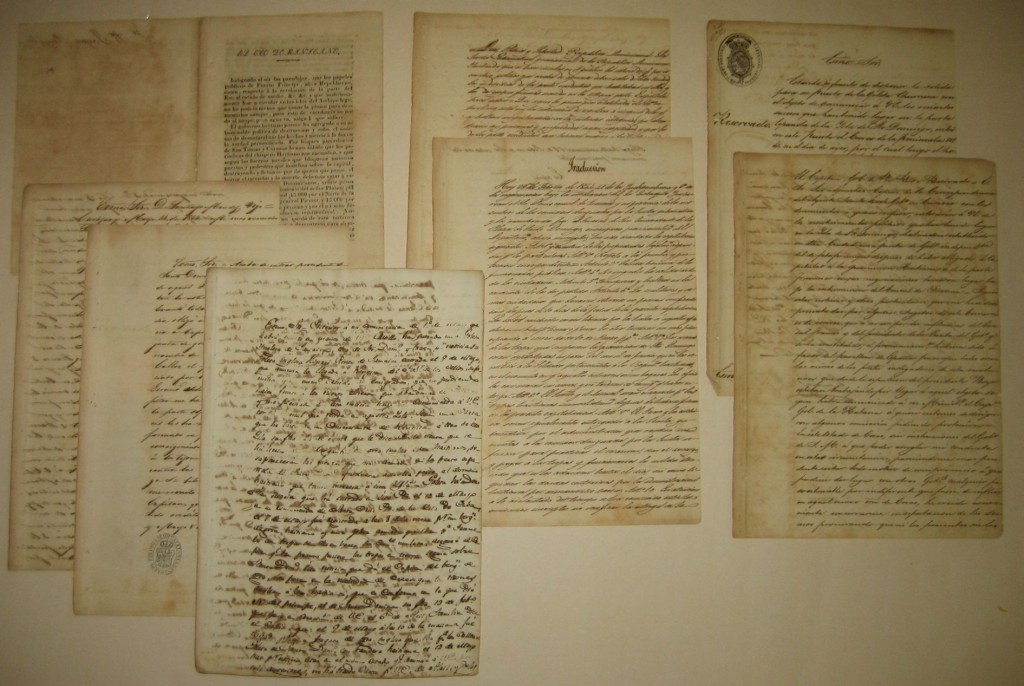 (DOMINICAN REPUBLIC.) A pamphlet and 7 manuscripts relating to the Dominican War of Independence.
